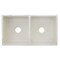 Nantucket Sinks Double Bowl Farmhouse Fireclay Sink with Shabby Straw Finish FCFS3318D-ShabbyStraw - alternate 7